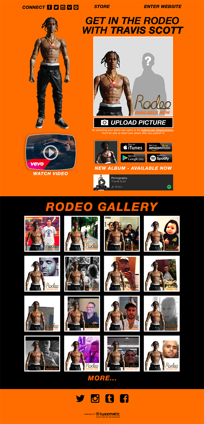 Application Spotlight: Travis Scott Rodeo Photo Booth – Metablocks